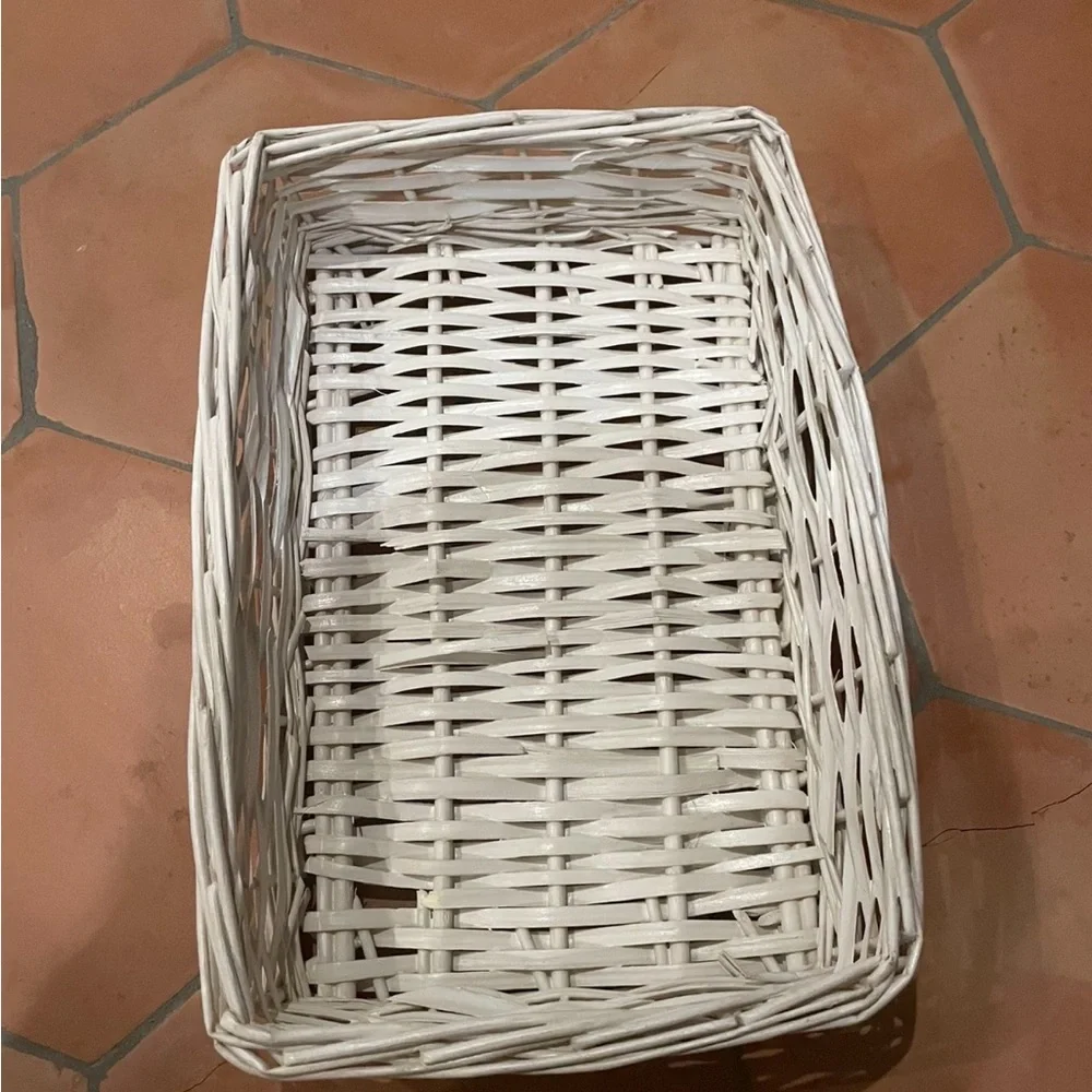 Lined woven basket